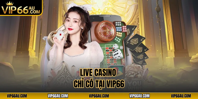 Live casino chỉ có tại VIP66